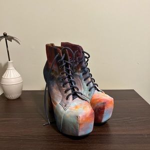 Jeffrey Campbell X Blackmilk Galaxy Boots